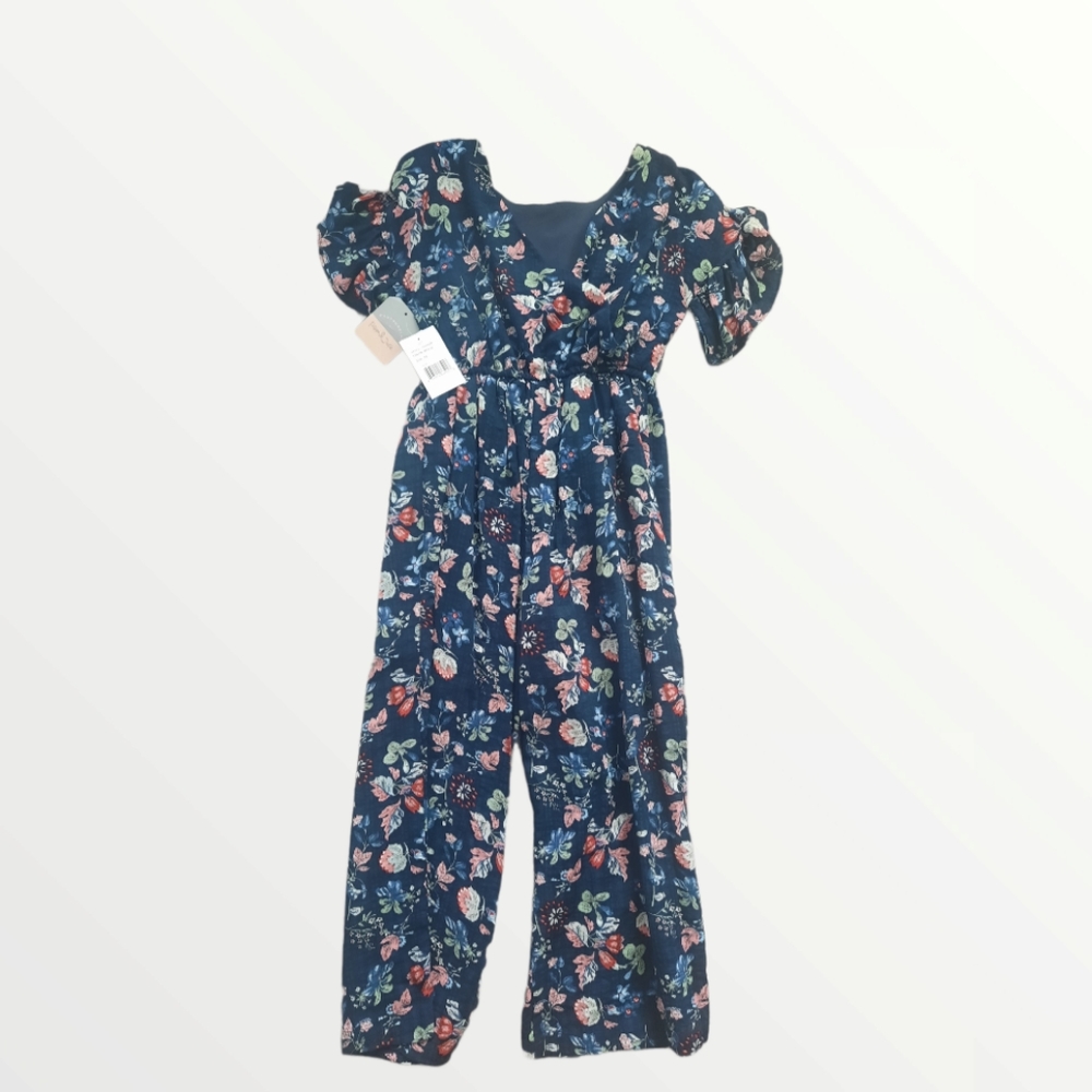 NWT Pastourelle Girls 6X Short Sleeve Jumpsuit